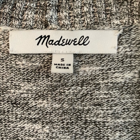 Madewell marled gray open cardigan - Picture 4 of 5